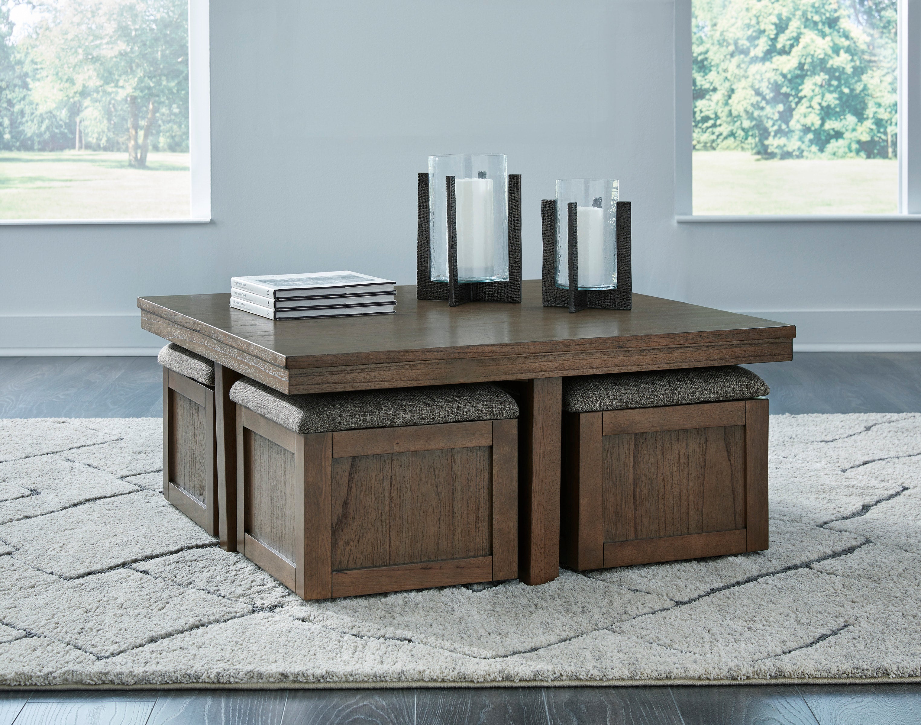 T738-20 Cocktail Table w/Stools