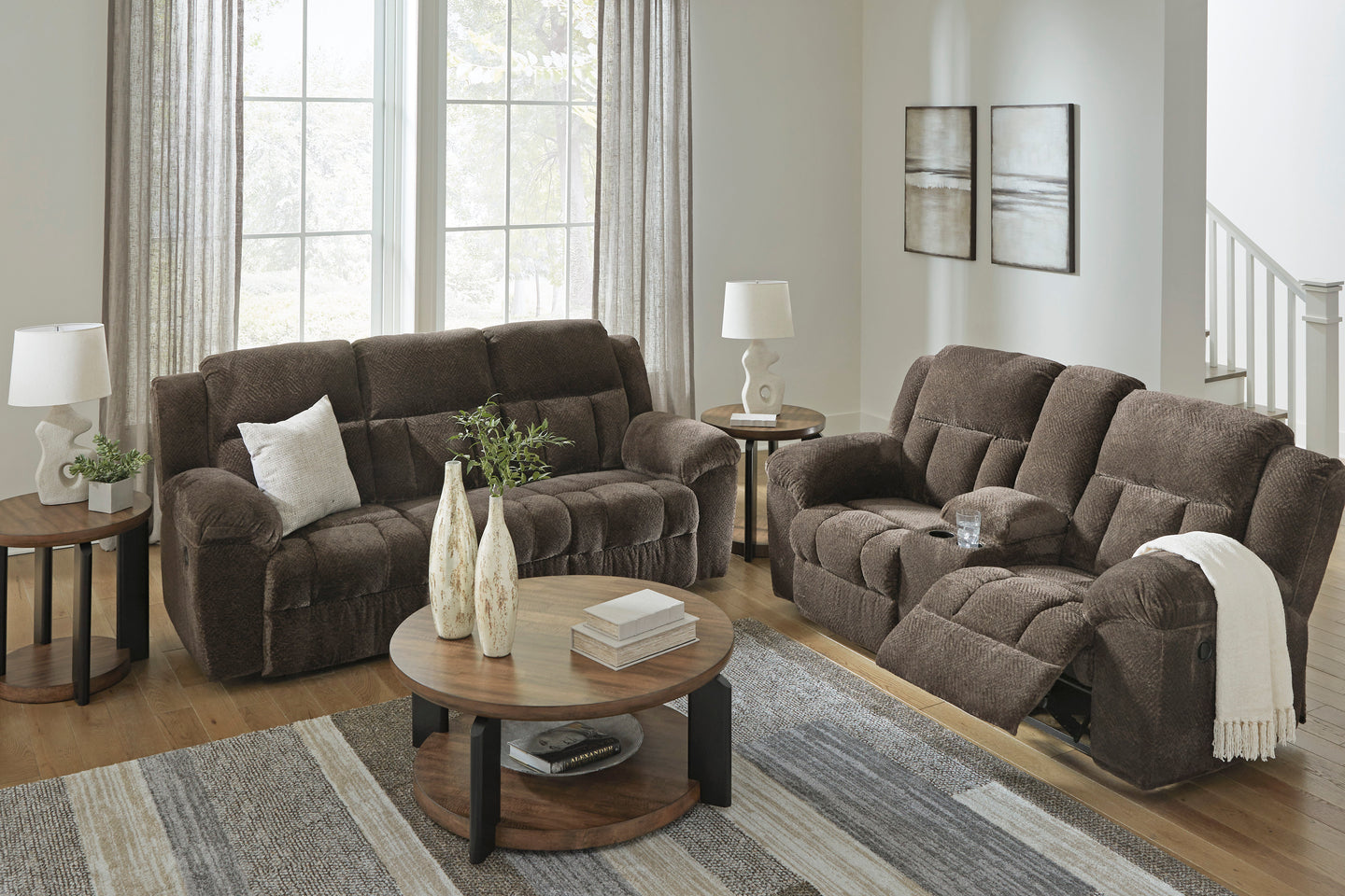 Ashley 374-07 - 2pc or 3pc Reclining Set
