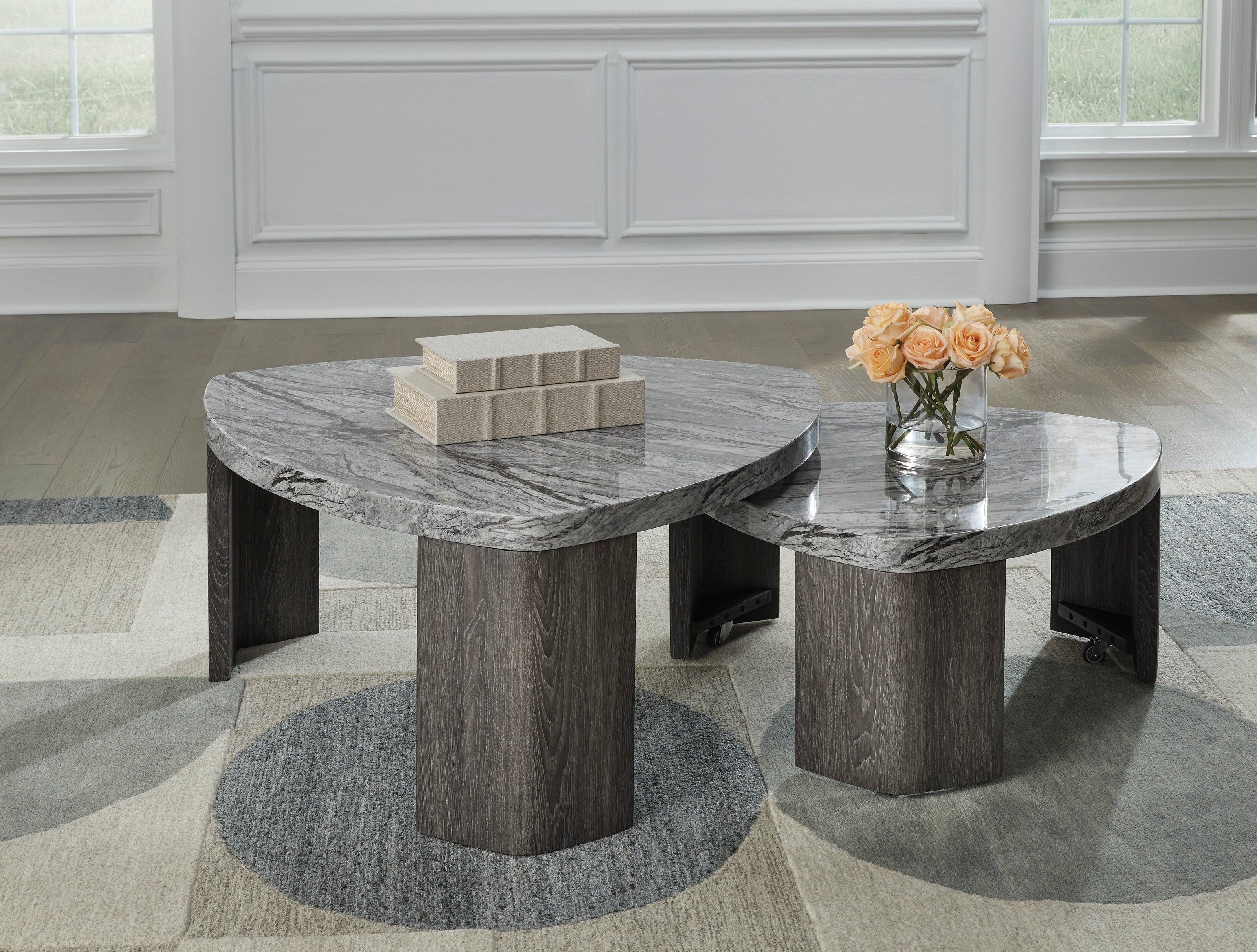 T600-0 - Stacked Cocktail Table