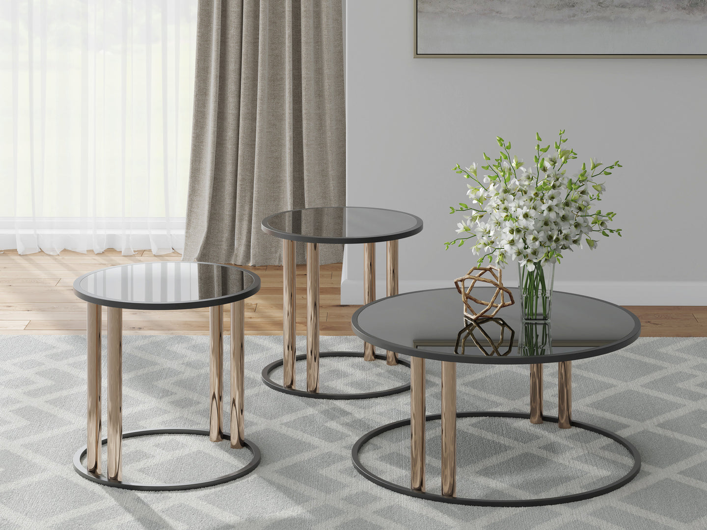 Ashley T219-13 Occasional Table Set