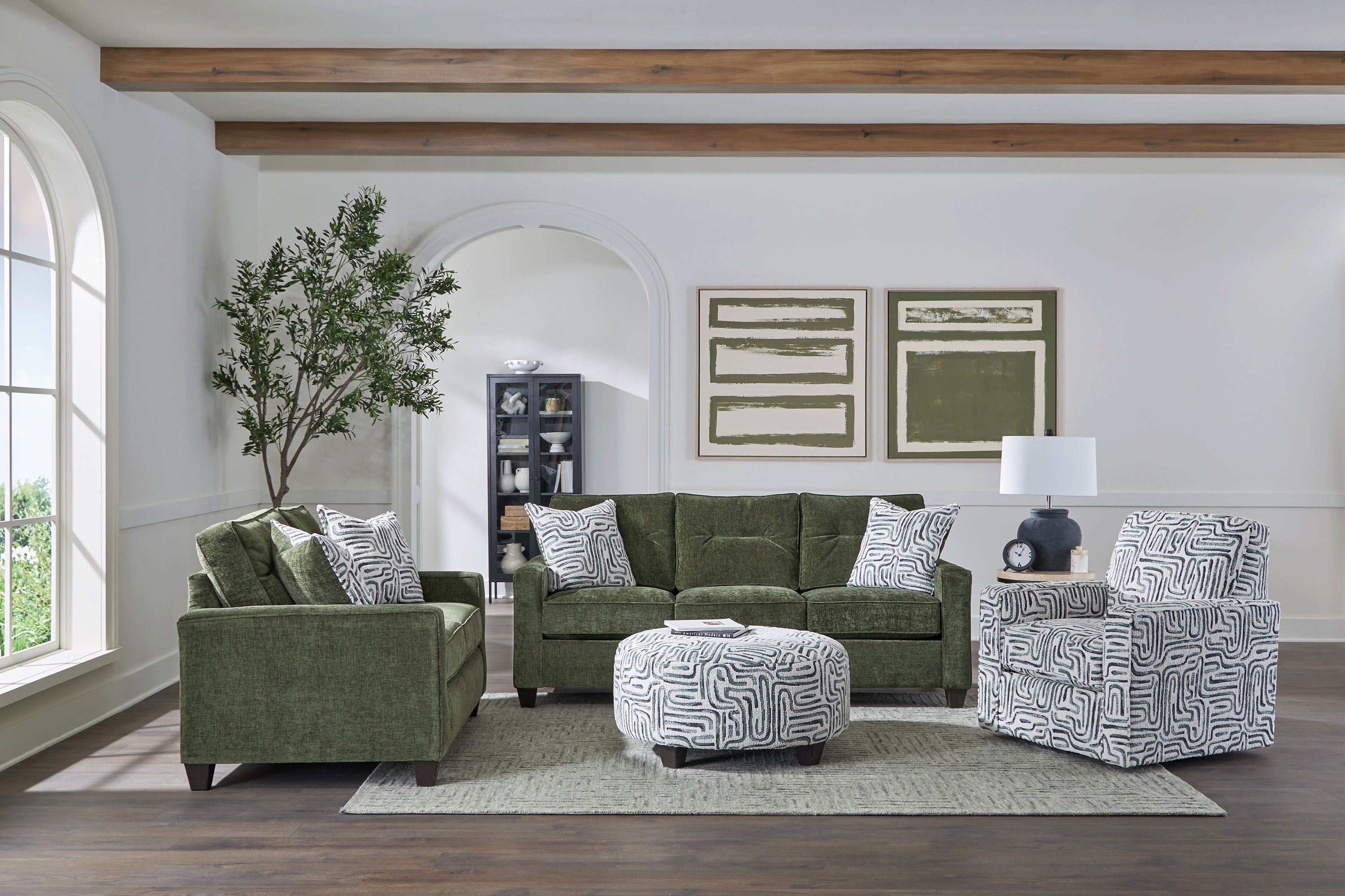 710 Olive Sofa & Loveseat Set