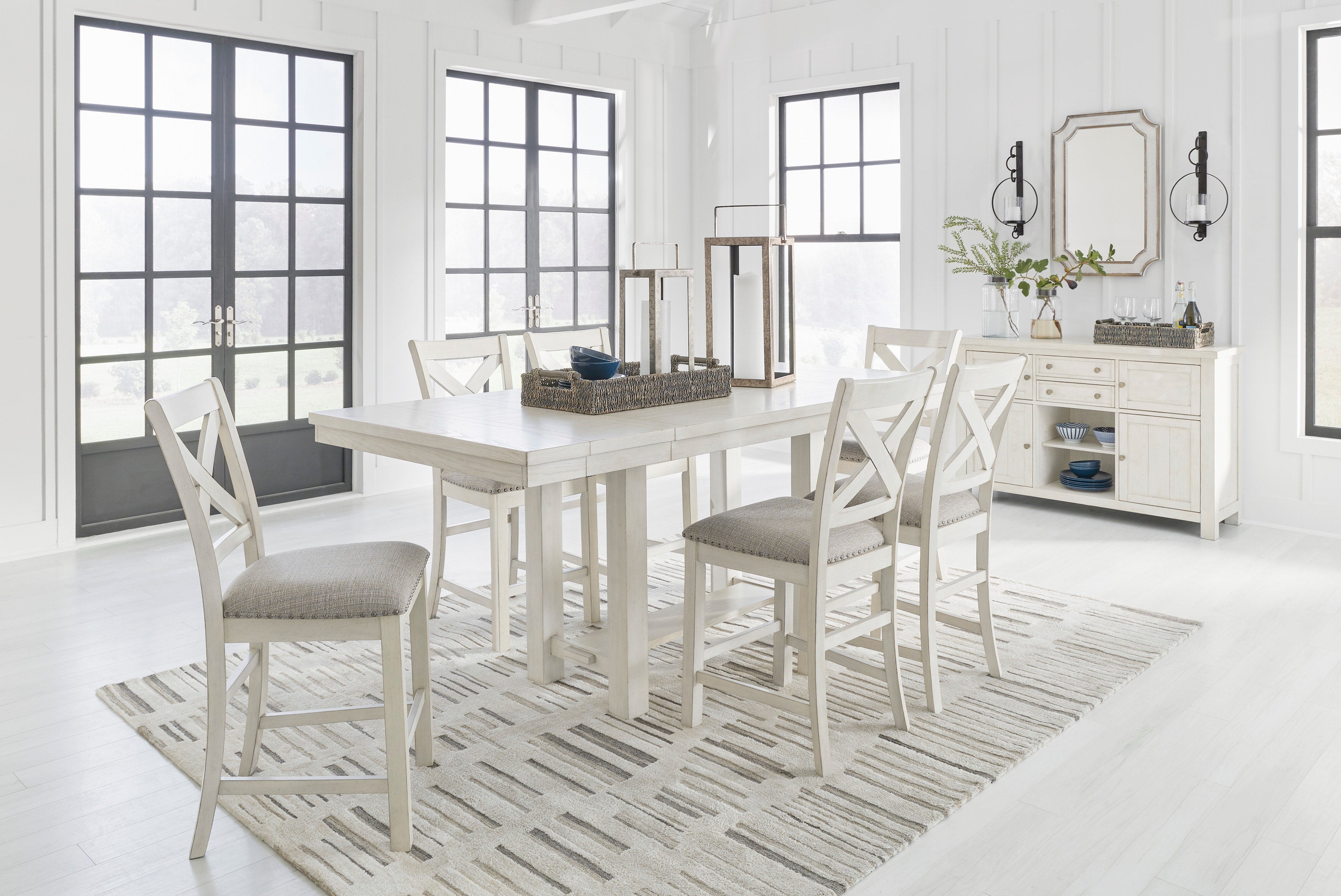 Ashley D642 Table & 6 Chairs Set