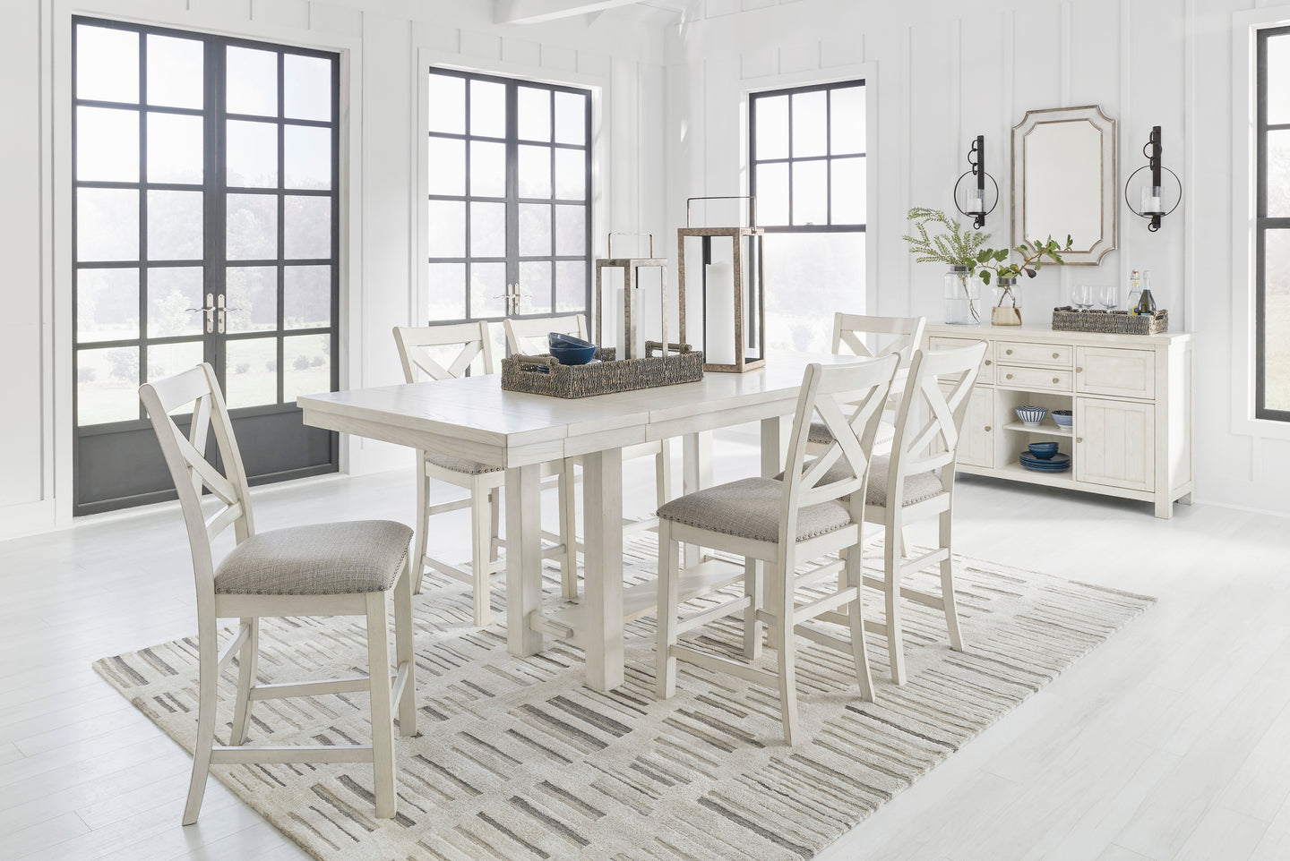 Ashley D642 Table & 6 Chairs Set