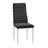 D106 - Black - Glass Table + 4 Chairs