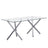 D201 Gray - Glass Table + 6 Chairs