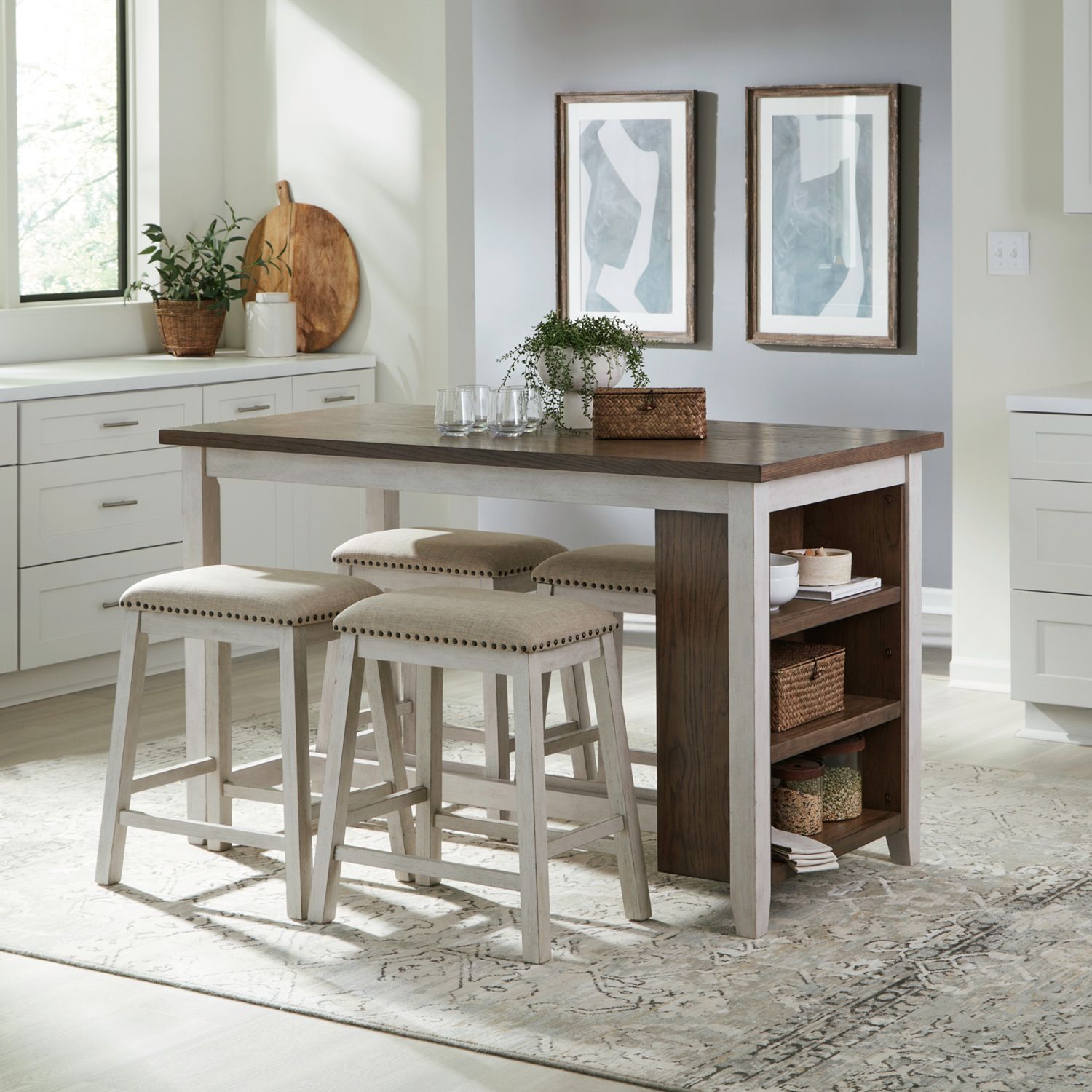 942 Two-Tone 5PC - Table + 4 Chairs **NEW ARRIVAL**