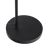 Seoul Black Floor Lamp with Rotary Switch Wood Table Metal Base - West Lamp
