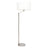 Serene Floor Lamp | Brushed Nickel & White Linen Shade