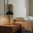 Stratos Table Lamp | Black Dome with Gilded Base | Ashcroft Imports Furniture
