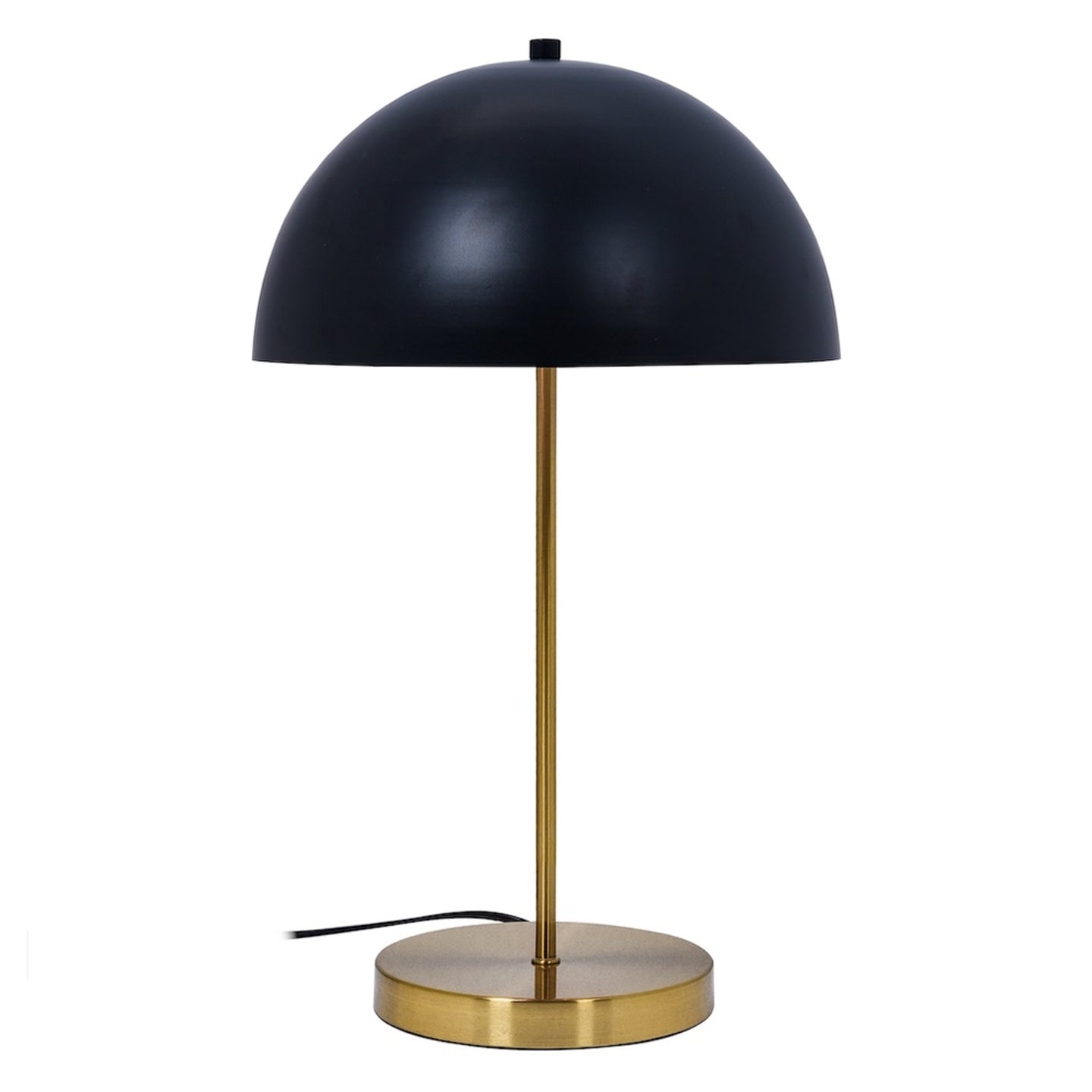 Stratos Table Lamp | Black Dome with Gilded Base | Ashcroft Imports Furniture