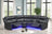 Super Black Reclining Sectional **NEW ARRIVAL**