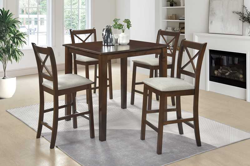 Tahoe - Beige - Pub Table + 4 Chairs (ETA 7/24)