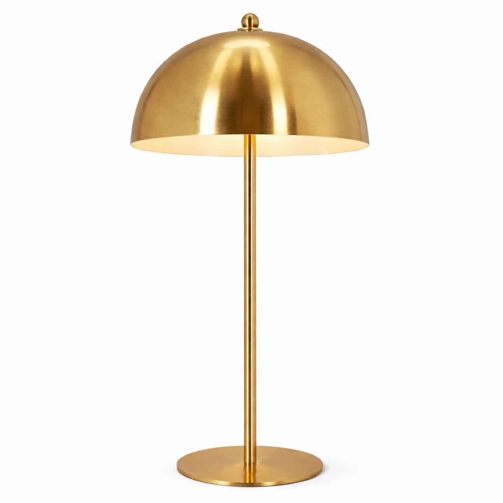 Tundra Table Lamp | Radiant Gold Dome & White Interior | Ashcroft Imports | Furniture