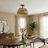 Twinkle 2-Light Rattan Semi-Flush Mount | Black Metal & Woven Farmhouse Ceiling Light