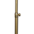 Verve Brassed Gold Floor Lamp with On/Off Switch Adjustable Led Round Base - West Lamp