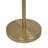 Verve Brassed Gold Floor Lamp with On/Off Switch Adjustable Led Round Base - West Lamp
