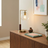 Wander Table Lamp | Bronze Right Angle Frame & Glass Globe