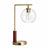 Wander Table Lamp | Bronze Right Angle Frame & Glass Globe